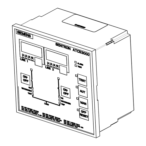 Siemens ATC5300 Transfer Control Device Manuals