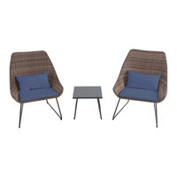 Hanover Wicker ACCENT3PC-NVY Assembly Instructions Manual