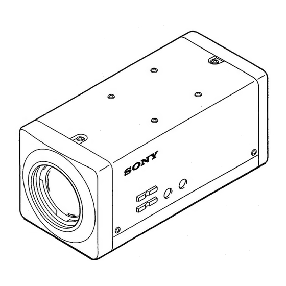 Sony Hyper HAD SSC-CX34 Service Manual
