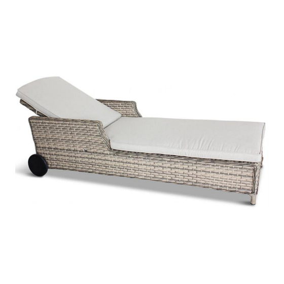 FERN LIVING Everley Deluxe Sunlounger and Cushion Assembly And Care Instructions