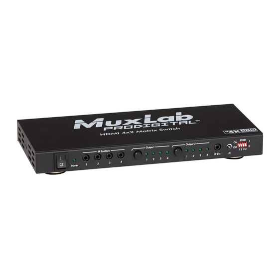 MuxLab PRODIGITAL 500442 Manual