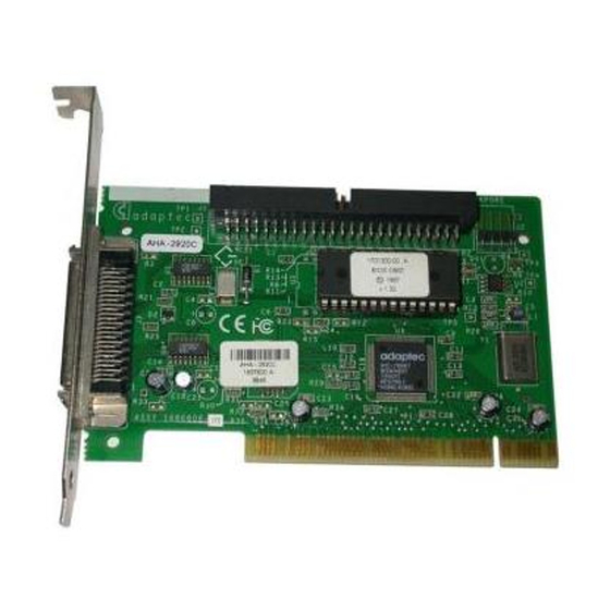 Adaptec 2920C - AHA Installation Manual