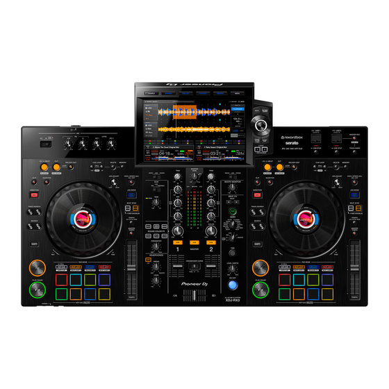 PIONEER DJ Serato XDJ-RX3 Manuals