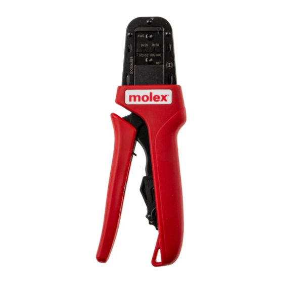 molex 63819-0500 Application Tooling Specification Sheet