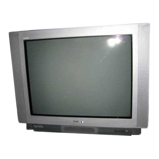 Sony TRINITRON KV-29FS60A Service Manual