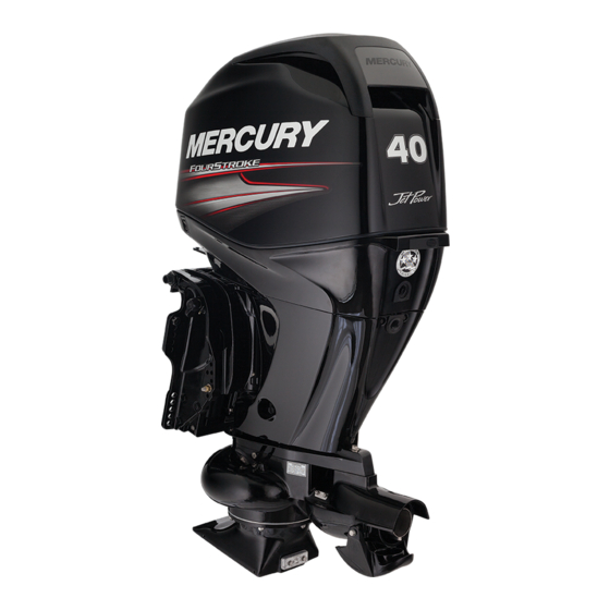 Mercury 40 JET FOURSTROKE Operation, Maintenance & Installation Manual