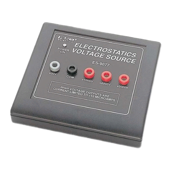 PASCO ES-9077 Instruction Sheet