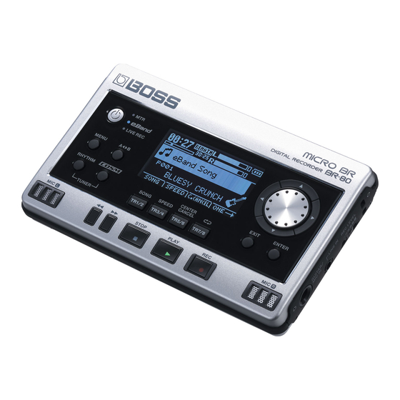 Roland MICRO BR BR 80 Quick Start Manual