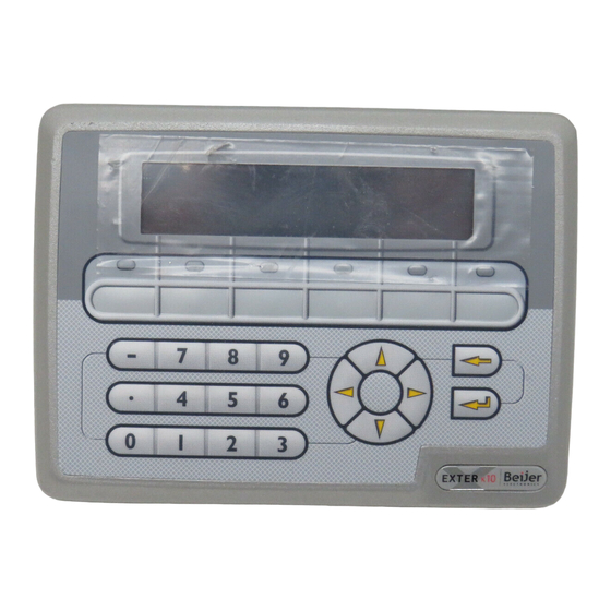 Beijer Electronics EXTER K10m Installation Manual