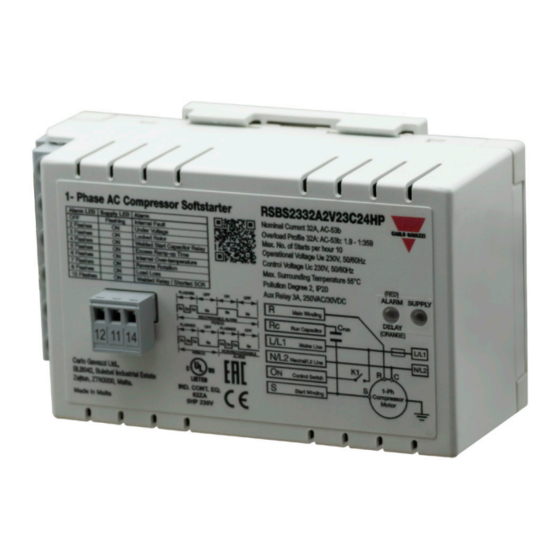 CARLO GAVAZZI RSBS Manual