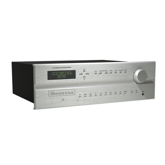 Bryston SP3 Manual