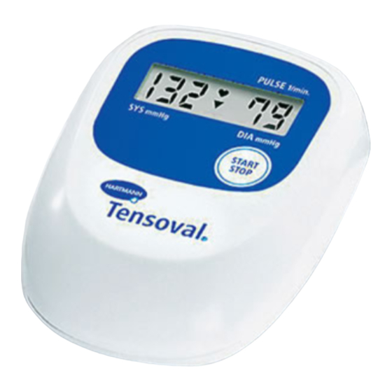 Hartmann tensoval Instructions For Use Manual