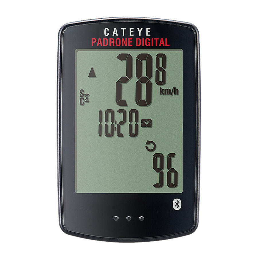 Cateye PADRONE DIGITAL CC-PA400B Instruction Manual