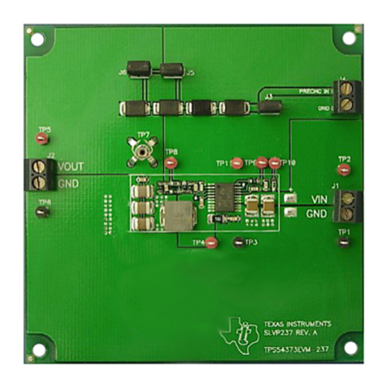 Texas Instruments TPS54373EVM-237 User Manual