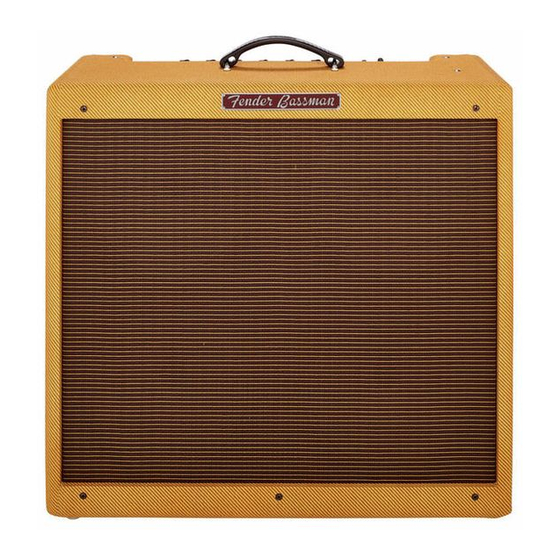 Fender 59 Bassman Service Diagram