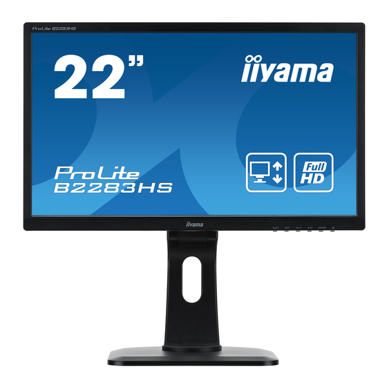 Iiyama ProLite E2283HS User Manual