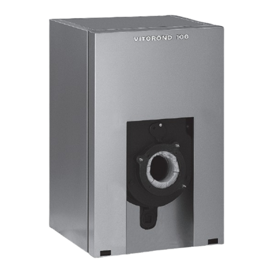Viessmann VITOROND 100 VR1 40 Installation And Service Instructions Manual