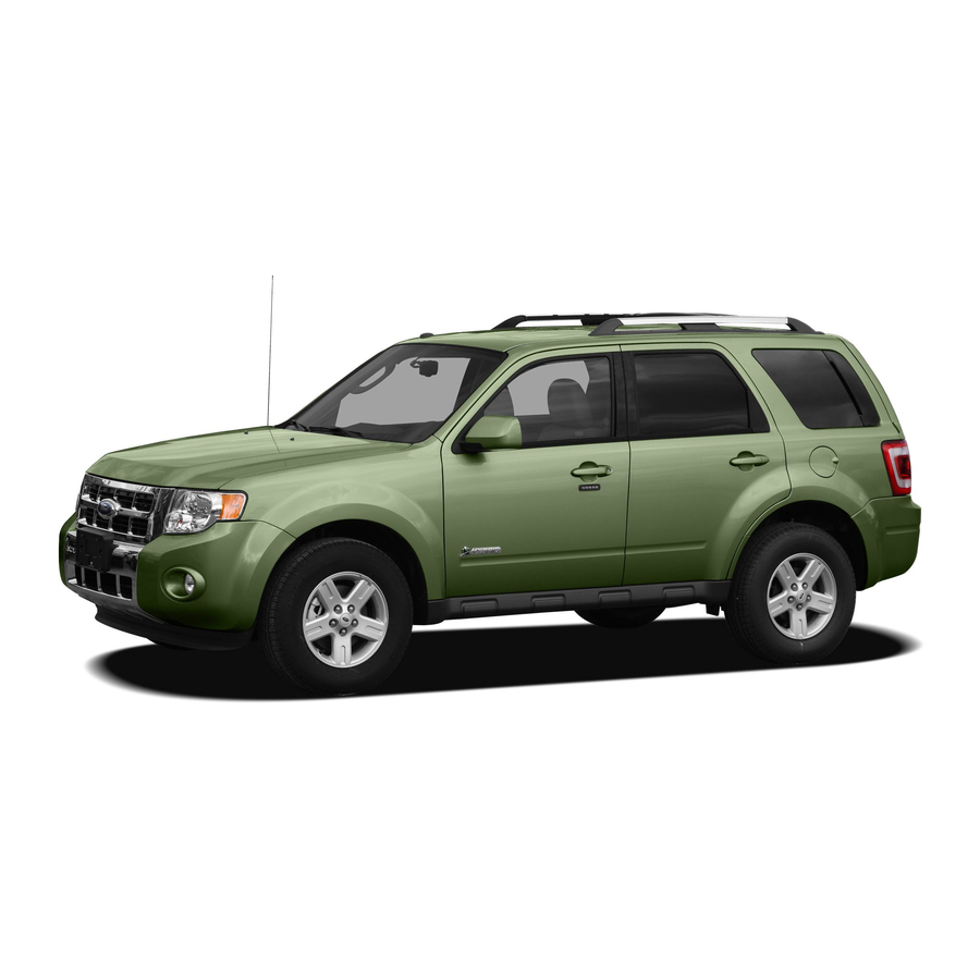 Ford 2009 Escape Hybrid Owner's Manual