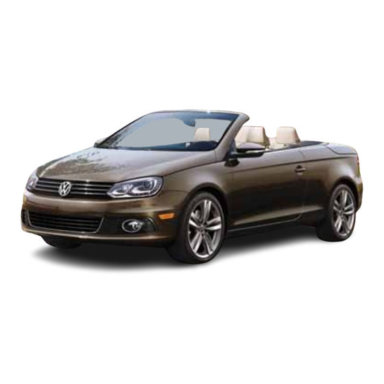 Volkswagen Eos 2013 Quick Start Manual