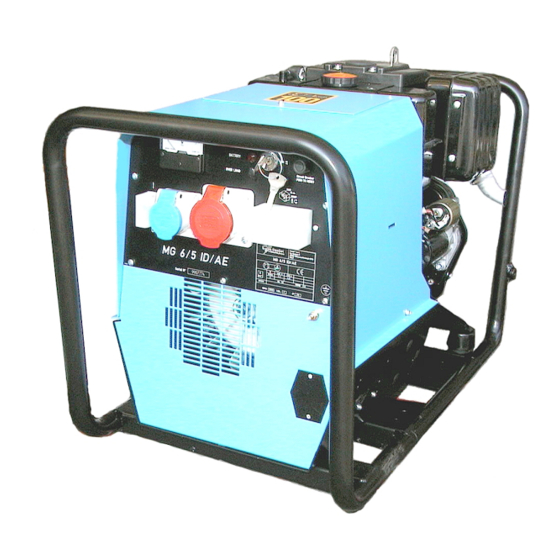 User Manuals: GenSet MG 6/5 I-D/AE-Y Generator