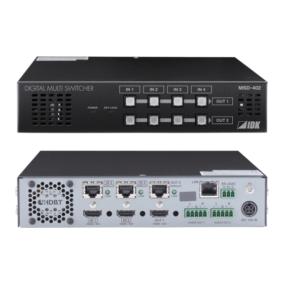 IDK MSD-402 User Manual