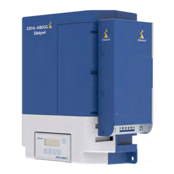 ZIEHL-ABEGG ZAsbc4 Operating Instructions Manual