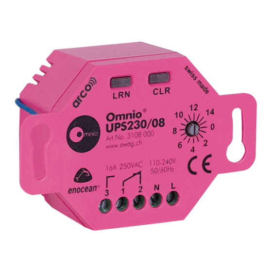 Omnio UPS230/08 Manual
