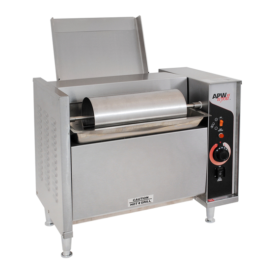 APW Wyott M952L-W Installation And Operating Instructions Manual