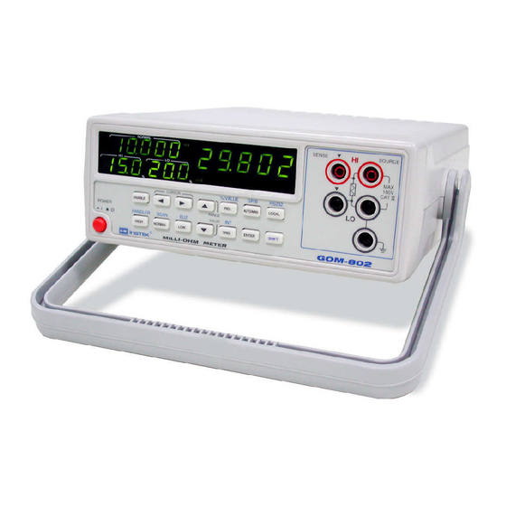 GW Instek GOM-802GP User Manual