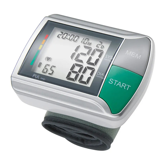 Medisana HGN Blood Pressure Monitor Manuals