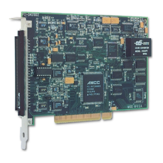 Measurement Computing PCI-DAS1002 User Manual