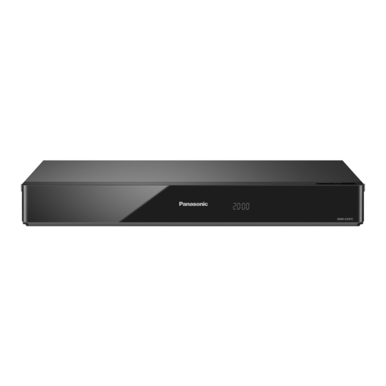 Panasonic DMR-EX97S Operating Instructions Manual