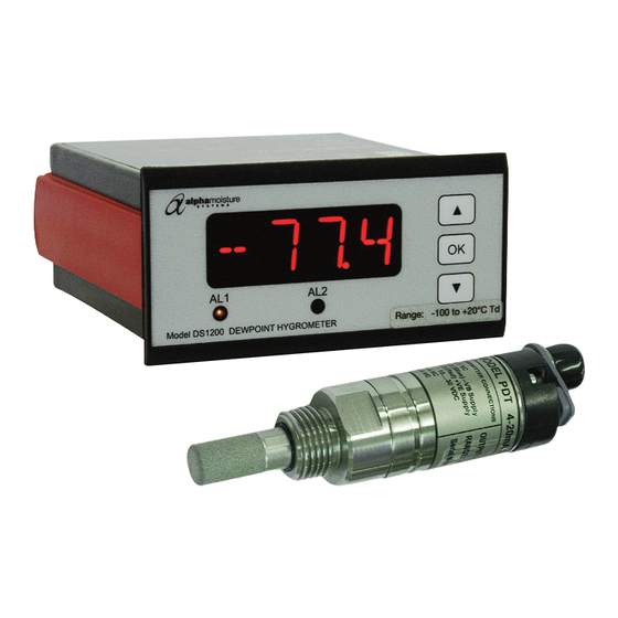 Alpha Moisture Systems DS1200-PDT User Manual