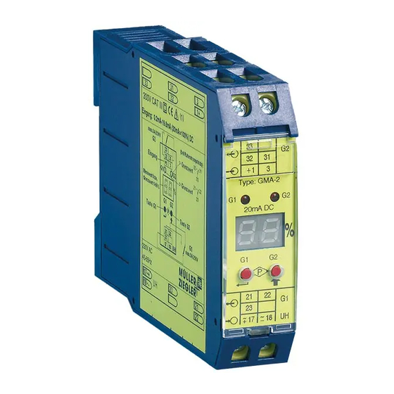 MÜLLER + ZIEGLER GMA-2 Quick Start Manual