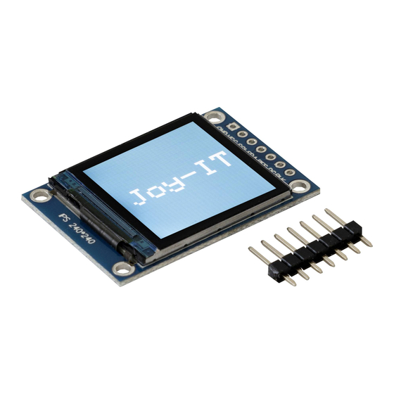 Joy-it SBC-LCD01 Quick Start Manual