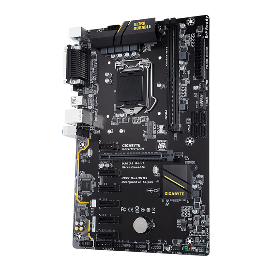 Gigabyte H110-D3A User Manual