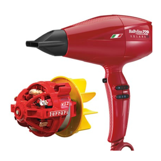 BaByliss PRO Volare BABV1RE Manual