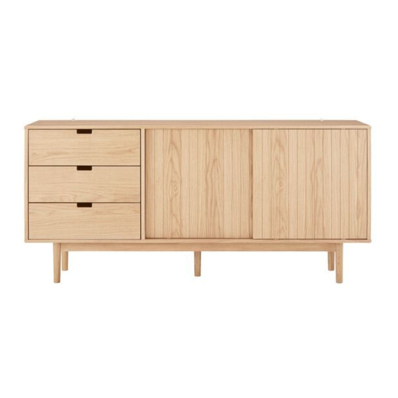 Matt Blatt AMAGER SIDEBOARD (OAK) User Manual