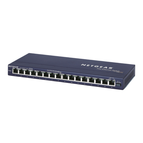 NETGEAR FS116 Installation Manual