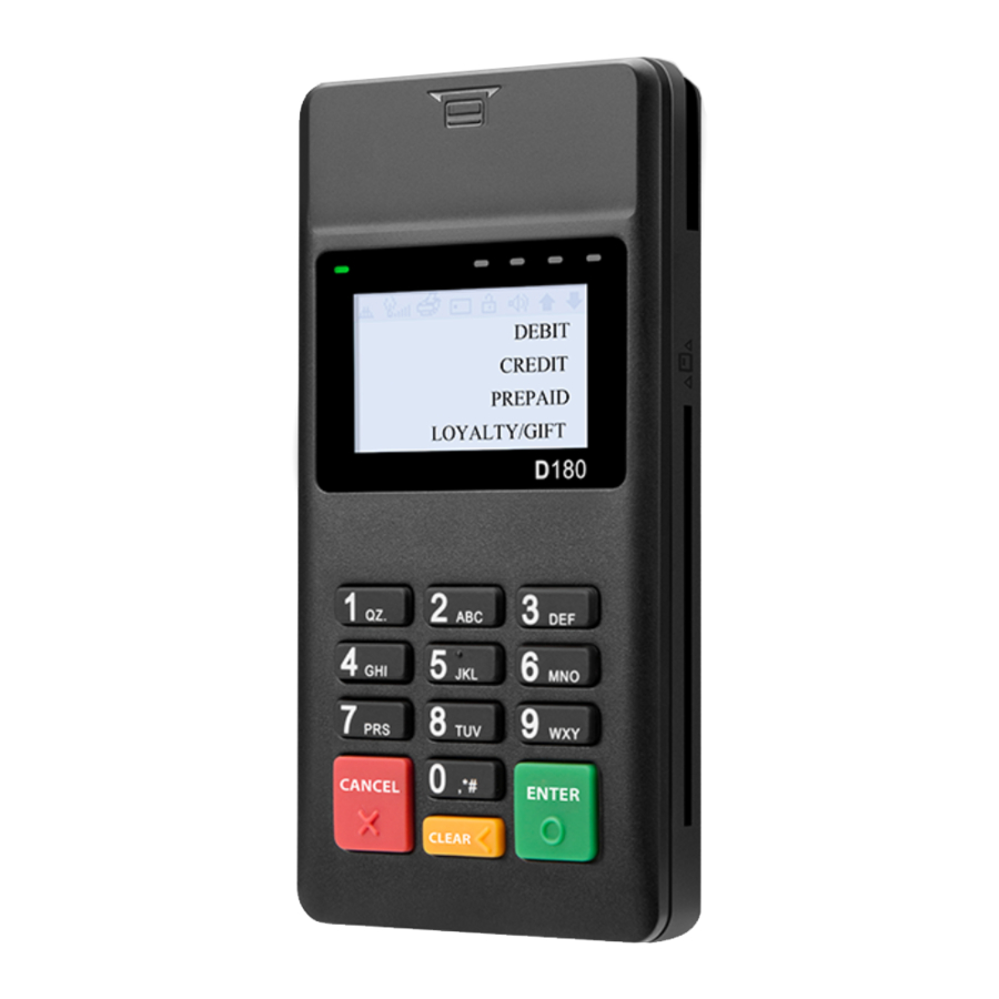 PAX D180 - MPOS Terminal Quick Setup Guide