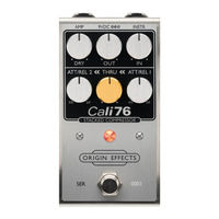 Origin Effects Cali76 Owner's Manual