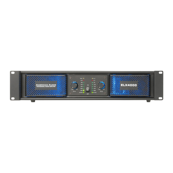 American Audio ELX Series User Giude