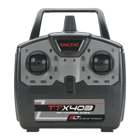 Tactic TTX403 4-Channel Transmitter Manuals