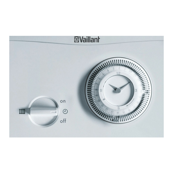 Vaillant timeSWITCH 150 Operating And Installation Manual