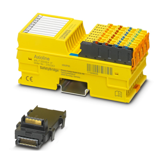Phoenix Contact Axioline AXL F SSDI8/4 1F User Manual