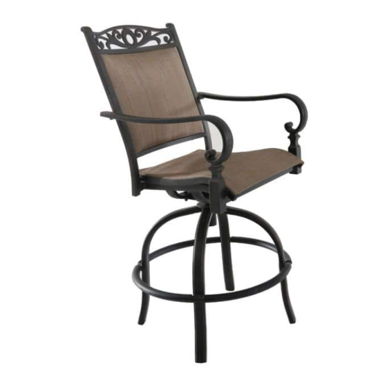 Royal garden Dining Swivel Stool FCA80324HS-2PK Use And Care Manual