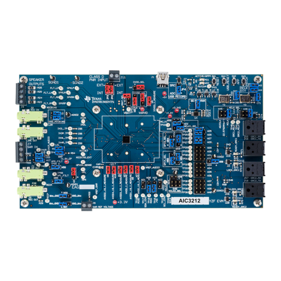 Texas Instruments TLV320AIC3212EVM-U User Manual