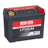 BS BATTERY BSLi-08 Instructions For Use And Care Manual