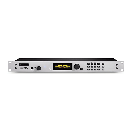 Telos Z/IP ONE Quick Start Setup Manual