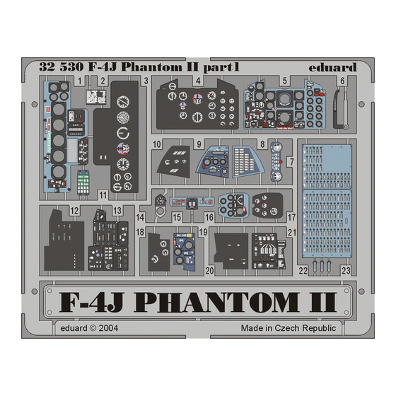 Eduard F-4J Phantom II Assembly Instructions Manual